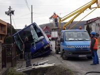 Nehoda autobusu v Slanej
