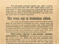 Výzva voličom z roku 1920 - Volebný plagát Slovenskej národnej a roľníckej strany (Literárny archív SNK, sign. LSB 394)
