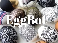 Vajíčka pomaľované vajcomaľovačom