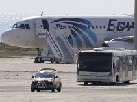 Unesené lietadlo spoločnosti EgyptAir
