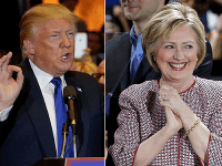 Donal Trump a Hillary Clintonová Donal Trump a Hillary Clintonová