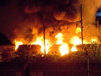 požiar vagóna v bratislavskej Rači
