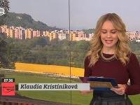 Klaudia Kristiníková mala včera premiéru ako moderátorka Dopravného servisu.