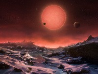 Ilustrácia z pohľadu novoobjavenej planéty.