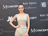 Monika Bagárová strháva na seba pozornosť rafinovanými outfitmi, v ktorých vynikne jej dokonalá figúra.