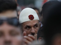 Demonštrácia Albáncov v macedónskej metropole Skopje