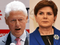 Bill Clinton a Beata Szydlová Bill Clinton a Beata Szydlová