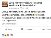 Lucia Mokráňová napísala jasne, čo si o svojej súperke myslí. 