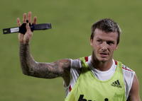 David Beckham počas tréningu