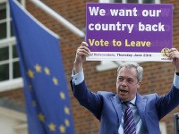 Tvárou kampane za odchod je známy europoslanec Nigel Farage