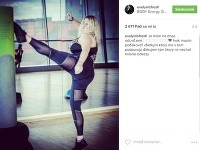 Eva Evelyn Kramerová pravidelne na sociálnu sieť Instagram pridáva svoje fotky z cvičenia. 