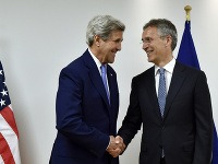 John Kerry a Jens Stoltenberg