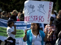 Protest učiteľov v Mexiku