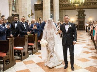 Dominika Cibulková ohúrila exkluzívnou svadobnou róbou a doplnkami.
