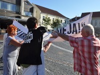 Konflikt na proteste v Trnave