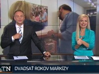 Patrik Švajda a Zlatica Puškárová v nedeľných Televíznych novinách
