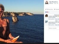 Olga Menzelová sa na sociálnej sieti pochválila fotkami z dovolenky.