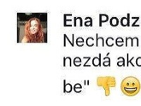 Elena Podzámska si zo svadby svojho ex Mateja Chrena urobila na Facebooku srandu.