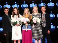 Víťazi Schwarzkopf Elite Model Look 2016: Jakub Čeřovský (ČR), Jana Tvrdíková (ČR), Alina Dementieva (Ukrajina), Alica Niedelská (SR) a Robert Haborák (SR)