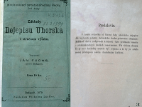 Fuchs, Ján. 1879. Základy Dejepisu Uhorska v stručnom výťahu. Budapešť, 1879