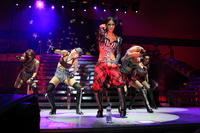 Pussycat Dolls počas bratislavského koncertu.