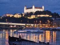Pohľad na Bratislavský hrad.