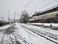 Prvá snehová nádielka v Tatranskej Lomnici.