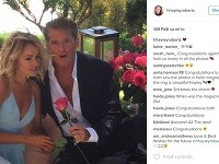 David Hasselhoff požiadal svoju lásku Hayley o ruku počas romantického pikniku. 