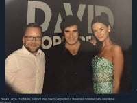 David Copperfield bol zo slovenskej modelky absolútne unesený. 