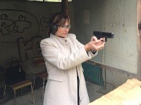 Andrea Turčanová na strelnici. Andrea Turčanová na strelnici.