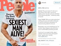The Rock bol magazínom People zvolený za najsexi muža sveta. 