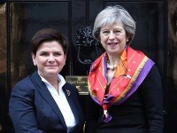 Beata Szydlová a Theresa Mayová Beata Szydlová a Theresa Mayová