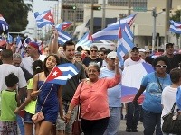 Stovky kubánskych emigrantov v Miami žiada po smrti Castra slobodu