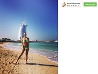 Lucia Mokráňová si užíva horúce dni v Dubaji.