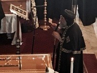 Pohreb koptských kresťanov.