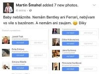 Martin Šmahel po rozchode s Kalisovou dostal  na Facebooku od žien množstvo žiadosti o priateľstvo.