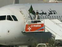 Unesené lietadla líbyjskej spoločnosti Afriqiyah Airways, ktoré pristálo na letisku na Malte 23. decembra 2016.