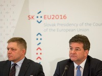 Robert Fico a Miroslav Lajčák Robert Fico a Miroslav Lajčák