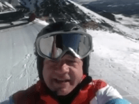 Andrej Kiska na lyžovačke.