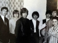 Chris (vľavo) s členmi kapely Rolling Stones