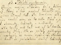 Úryvok z rukopisu diela Vlastný životopis (Literárny archív SNK, sign. 170 A5, s. 3)