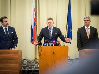 Andrej Danko, Robert Fico a Béla Bugár