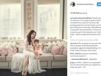 Tamara Ecclestone zverejnila na instagrame fotky, ako dojčí svoju trojročnú dcérku. 