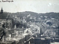 Záber na podhradie zničené požiarom v roku 1913 (poskytol Juraj Šedivý).