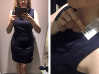 Marianne Grayová v skúšobnej kabínke. Marianne Grayová v skúšobnej kabínke.