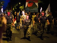 Podporovatelia strany Jobbik (Ilustračné foto).