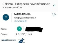 Falošný e-mail mal pokútny cieľ. Falošný e-mail mal pokútny cieľ.