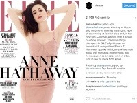 Anne Hathaway zdobí aktuálne vydanie magazínu Elle. 