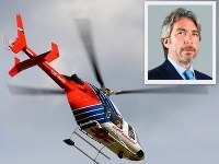 Tomáš Chrenek a jeho nová helikoptéra Tomáš Chrenek a jeho nová helikoptéra