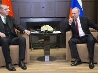 Vladimír Putin a Recep Tayyip Erdogan, 